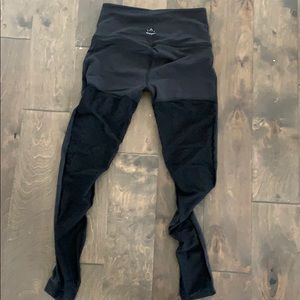 Beyond Yoga leggings with sheer polka dots